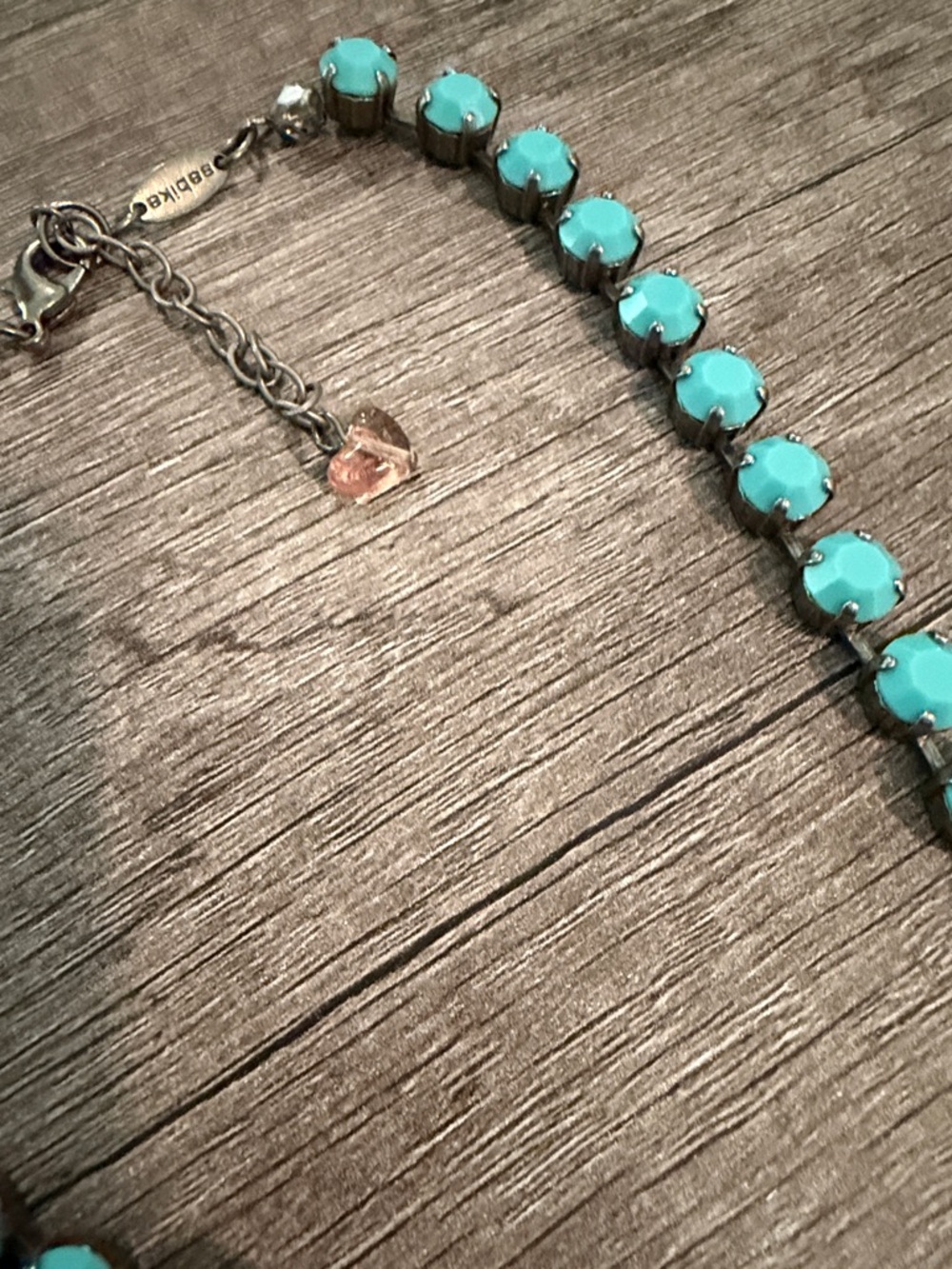 Sabika turquoise colored choker - Picture 3 of 3